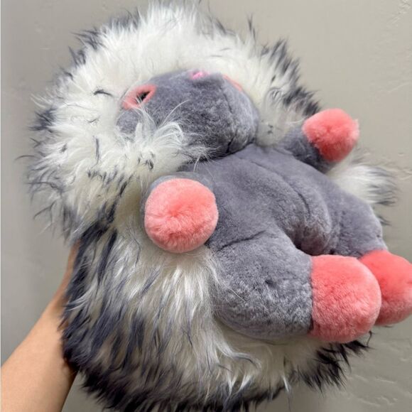 Cute Hedgehog Multi Use Bag/Real Shearling Crossbody/Backpack/Plushie/Pillow - Picture 11 of 16
